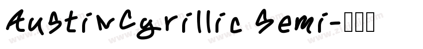 AustinCyrillic Semi字体转换